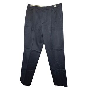 Dockers Pleated Chinos Mens 36x34 Dark Navy Classic Fit Cotton Work Pants